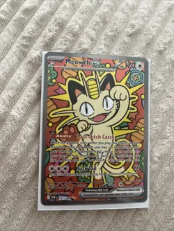 Meowth ex 121/088 SIR ME03: Perfect Order Pokemon Special Illustration Rare Mint - Image 1