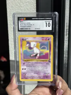 2000 Pokemon League Mew Black Star Promo #8 CGC Gem Mint 10 - Image 2