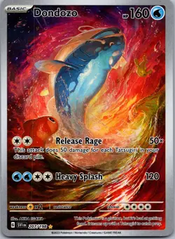 DONDOZO 207/198 ILLUSTRATION RARE SCARLET & VIOLET POKEMON NM - Image 1
