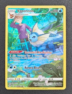 Vaporeon TG02/TG30 Ultra Rare Brilliant Stars NM Pokemon TCG Pokemon - Image 1