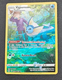 Vaporeon TG02/TG30 Ultra Rare Brilliant Stars NM Pokemon TCG Pokemon - Image 2