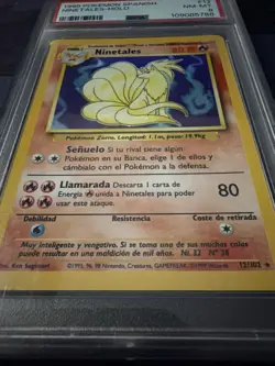 1999 Pokemon Ninetails PSA 8 SPANISH Base Set - Image 2