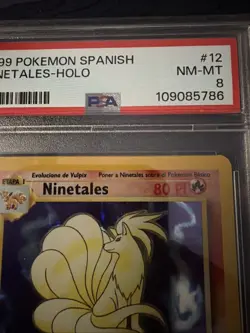 1999 Pokemon Ninetails PSA 8 SPANISH Base Set - Image 4