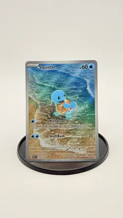 Pokemon Squirtle 170/165 SV Scarlet & Violet 151 Holo Full Art Illus Rare - Image 1