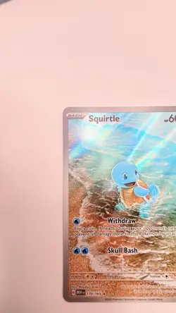 Pokemon Squirtle 170/165 SV Scarlet & Violet 151 Holo Full Art Illus Rare - Image 3