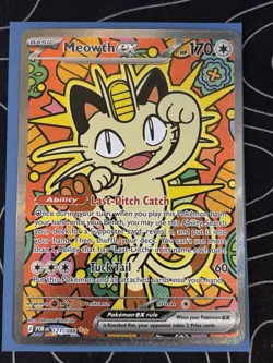 Pokemon TCG Meowth EX 121/088 Special Illustration Rare Perfect Order SIR - M/NM - Image 1