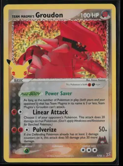 Team Magma's Groudon 9/95 Pokemon Celebrations: Classic Collection NM - Image 1