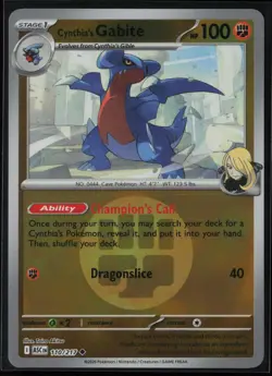 Cynthia's Gabite (Energy Symbol Pattern) 110/217 Pokemon Ascended Heroes NM - Image 1