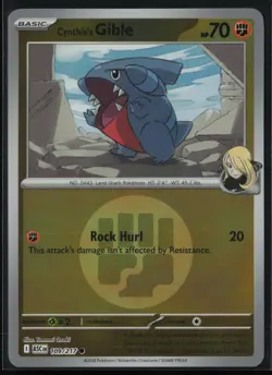 Cynthia's Gible (Energy Symbol Pattern) 109/217 Pokemon Ascended Heroes NM - Image 1