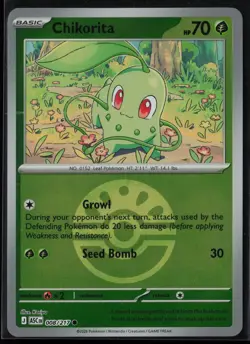 Chikorita (Friend Ball) 008/217 Pokemon Ascended Heroes Common Near Mint - Image 1