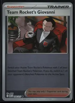 Team Rocket's Giovanni 204/217 Pokemon Ascended Heroes Near Mint Reverse Holo - Image 1