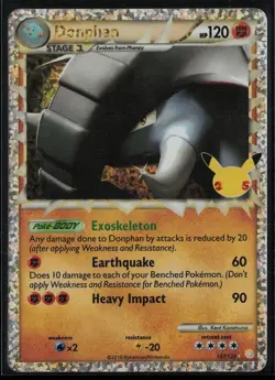 Donphan 107/123 Pokemon Celebrations: Classic Collection Classic Collection NM - Image 1