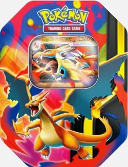 Pokemon TCG Mega Evolution Tin | Mega Charizard Y ex - Image 1