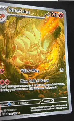 Ninetales 199/197 Holo Illustration Rare Obsidian Flames LP Pokemon TCG - Image 3