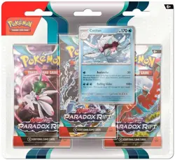 Pokemon Scarlet and Violet Paradox Rift 3 Pack Blister Cetitan OR Arctibax - Image 1