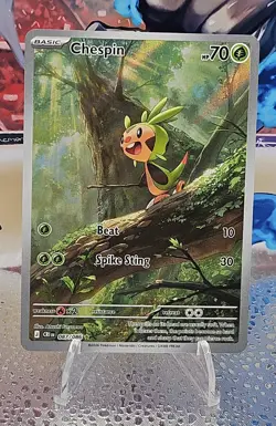 Chespin 087/086 Holo Illustration Rare Chaos Rising Pokemon NM - Image 1