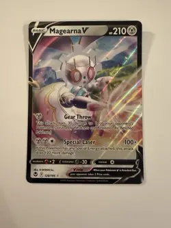 Pokemon Magearna V 210 HP Ultra Rare Full Art 128/195 Silver Tempest Holo - Image 1