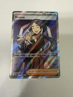 Pokemon Drasna Ultra Rare Full Art Holo 231/191 Sv08 Surging Sparks English - Image 1