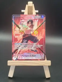 OP16-001 Portgas.D.Ace Leader Alt Art The Time Of Battle One Piece TCG English - Image 1