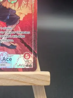 OP16-001 Portgas.D.Ace Leader Alt Art The Time Of Battle One Piece TCG English - Image 3