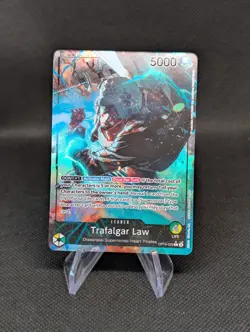 One Piece Trafalgar Law OP10-022 Leader Alt Alternate Art Royal Blood English - Image 1