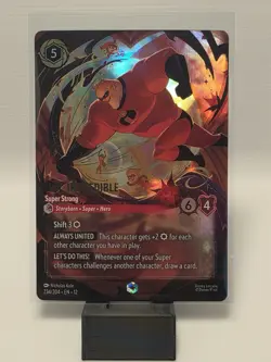 Lorcana Mr Incredible Super Strong Enchanted Wilds Unknown 234/204 - Image 1