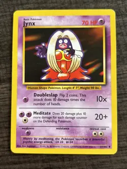 Pokemon TCG Jynx 31/102 Base Set Unilimited Regular Vintage LP - Image 1