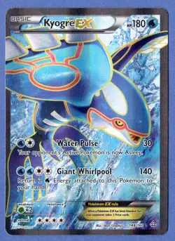 Kyogre EX Full Art Holo Primal Clash 148/160 Pokemon TCG Card - Image 1