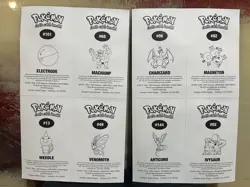 1999 Pokemon Sandylion Sticker Sheets #06 Charizard #02 Ivysaur 144 Articuno +++ - Image 3