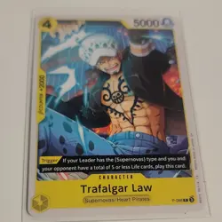 One Piece CCG Trafalgar Law Character Card P-088 Heart Pirates 5000 Power - Image 1