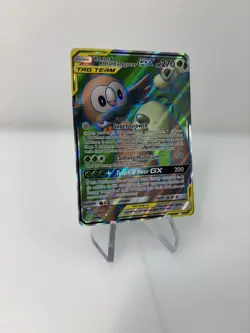 Rowlet & Alolan Exeggutor GX 214/236 Unified Minds TagTeam Full Art Pokemon Card - Image 3