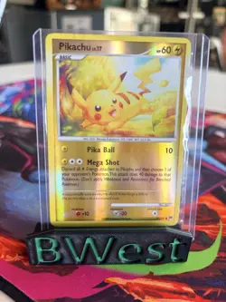 Pikachu LP Reverse Holo Platinum Arceus common 71 LV 17 Pokemon TCG Card - Image 1