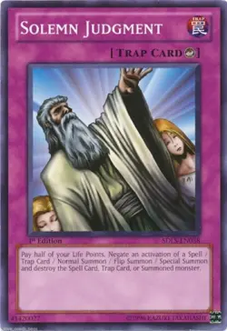 Solemn Judgmentv SDLS X 1 1st Yugioh Mint Cards - Image 1