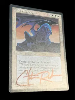 1995 Magic: The Gathering - Homelands - ABBEY GARGOYLE - Christopher Rush - EX - Image 3