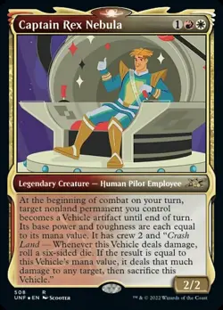 1x Captain Rex Nebula - Showcase - Galaxy Foil NM-Mint, English Unfinity MTG Mag - Image 1