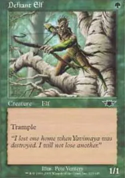 1x Defiant Elf - Foil Light Play MTG Magic - Kid Icarus - - Image 1