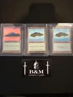 MTG - Island - Fourth Edition (Foreign Black Border) (1xJapanese and 2korean) HP - Image 1
