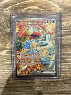 Pokemon Keldeo Ex 167/086 Sv: White Flare Holo Special Illustration Rare - Image 1
