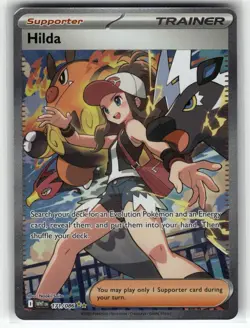 Hilda 171/086 Holo Special Illustration Rare White Flare Pokemon Near Mint - Image 1