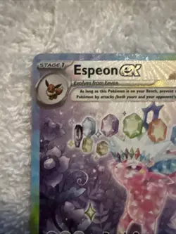 Pokemon TCG SV Prismatic Evolutions Espeon EX Sir 155/131 M/NM Condition - Image 2