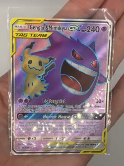 Pokemon Gengar & Mimikyu GX Full Art 164/181 SM Team Up Near Mint NM *CLEAN* - Image 1