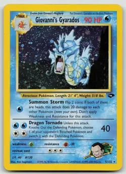 Pokemon Giovanni's Gyarados 5/132 Gym Challenge Rare Unlimited Holo NM/LP+ - Image 1