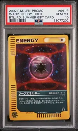 2002 PSA 10 Graded Pokemon Warp Energy 041/P Battle Road Promo Japanese - Image 1