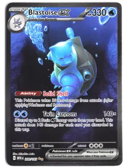 Blastoise ex 200/165 Special Illustration Rare 151 Pokemon NM - Image 1
