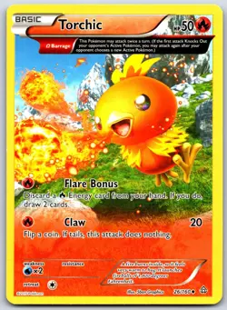 Torchic 26/160 Uncommon Primal Clash Pokemon Near Mint - Image 1