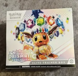 Pokemon TCG Prismatic Evolutions ETB Brand new Tiny rip in seal SEE PHOTOS - Image 1