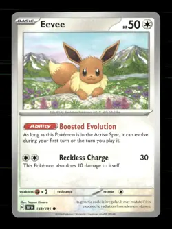 Eevee 143/191 Surging Sparks NM/M Pokemon - Image 1