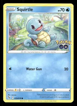 Squirtle 015/078 Pokemon GO NM/M Pokemon - Image 1