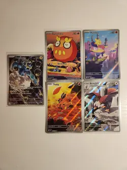 Pokemon TCG Black Bolt And White Flare Art Rare Lot + Thundurus Promo - Image 1