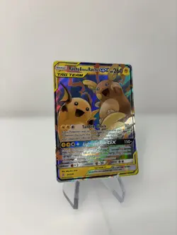 Raichu & Alolan Raichu GX 54/236 Pokemon TCG Sun & Moon Unified Minds 2019 - Image 3